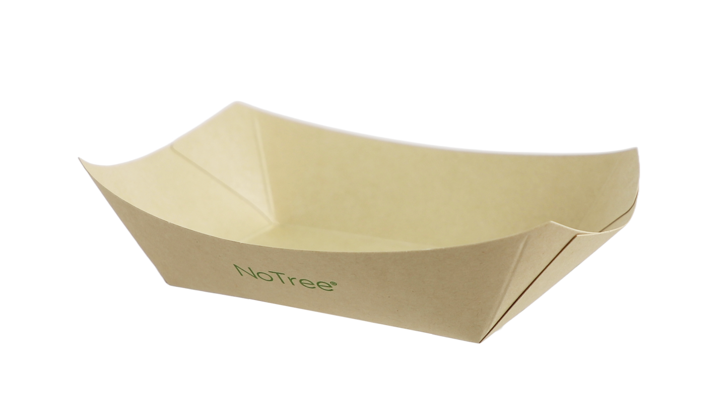 World Centric 2 LB No Tree Boat Tray | 1000/cs