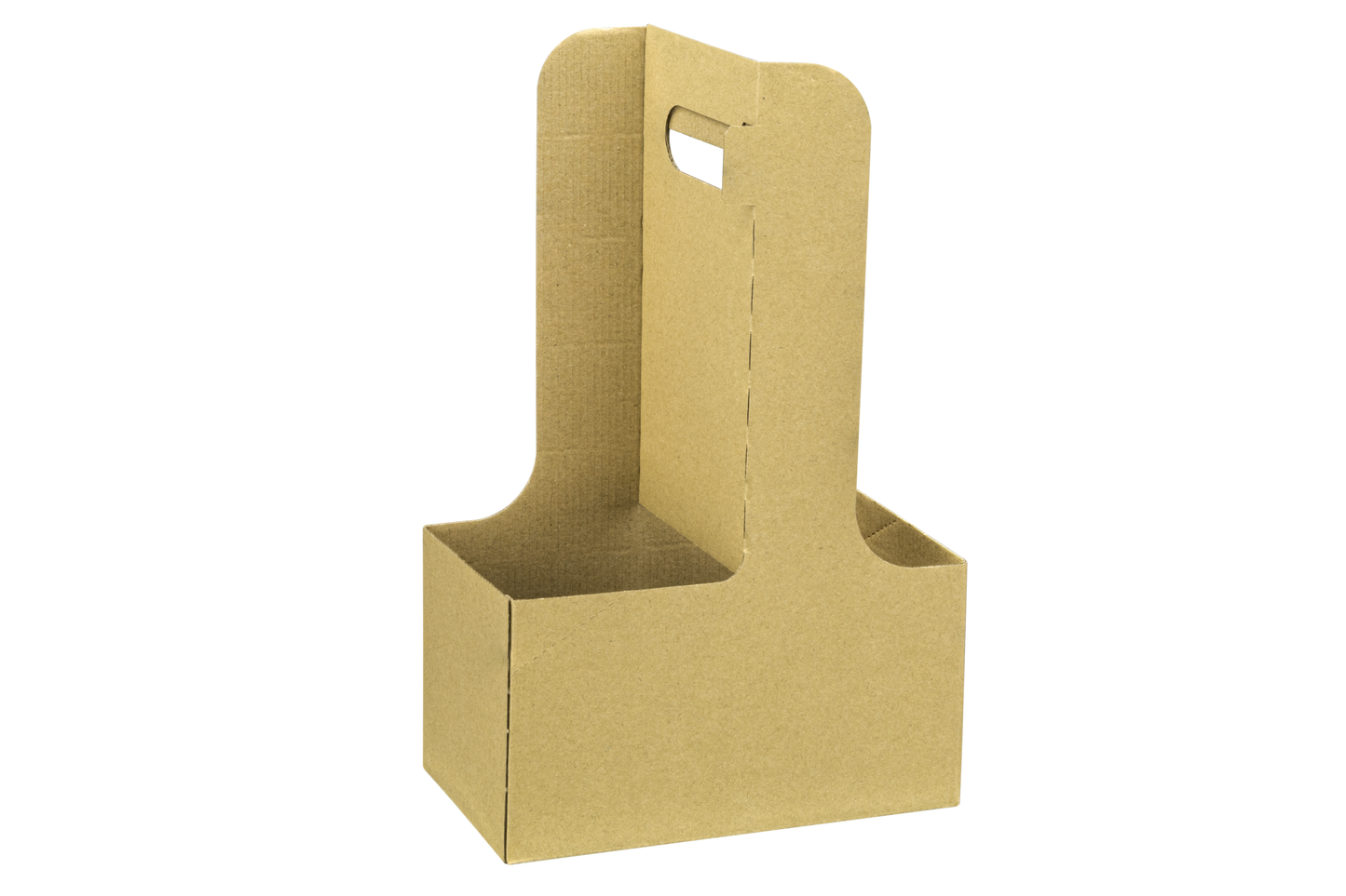 Karat Earth 2-Cup Paperboard Carrier | Kraft