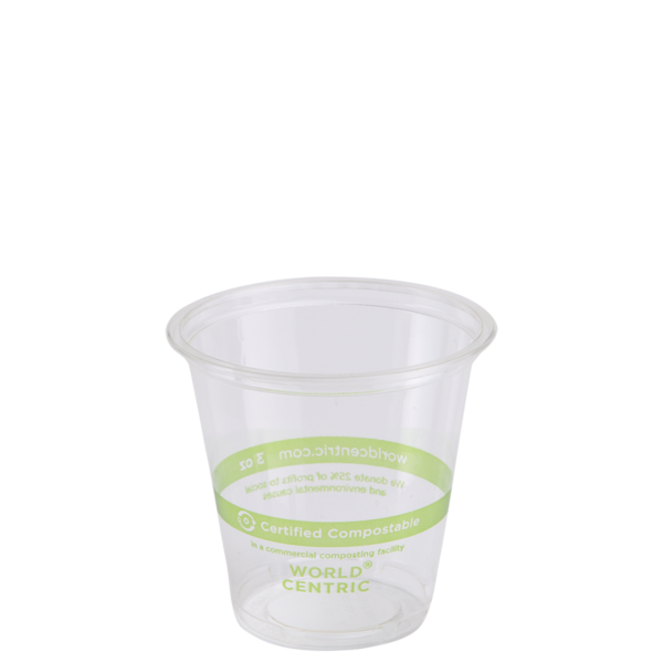 World Centric 3 oz Cold Cup/Portion Cup | 26-Series | 2500/cs