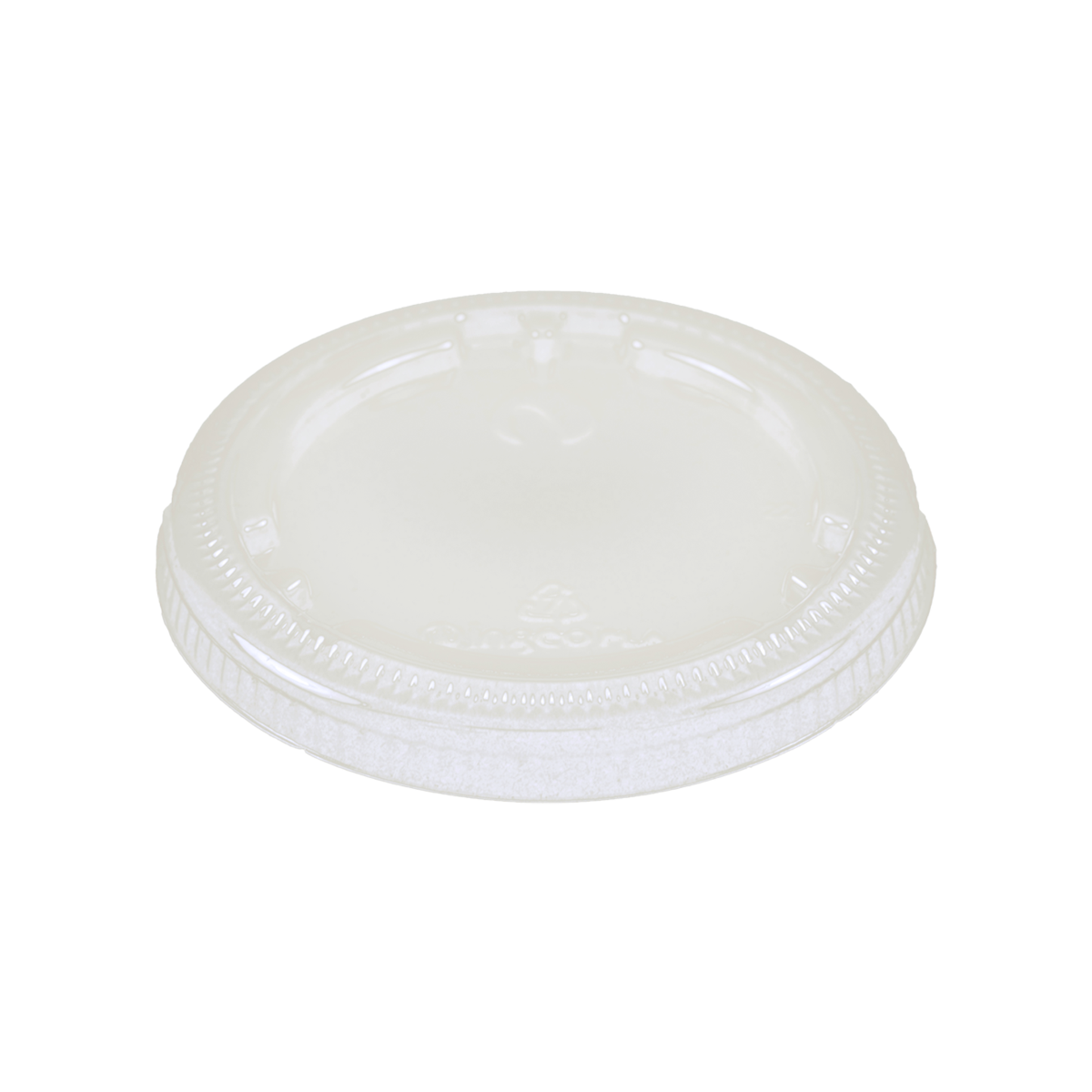 World Centric 46-Series Lid - PLA - Fits 4 to 9 oz Cold Cups, Flat, No Straw Hole | 1000/cs