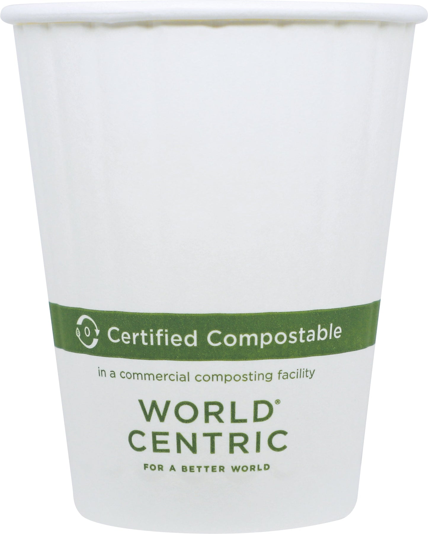 World Centric 12 oz Paper Hot Cup, Double Wall, White | 89-Series | 1000/cs