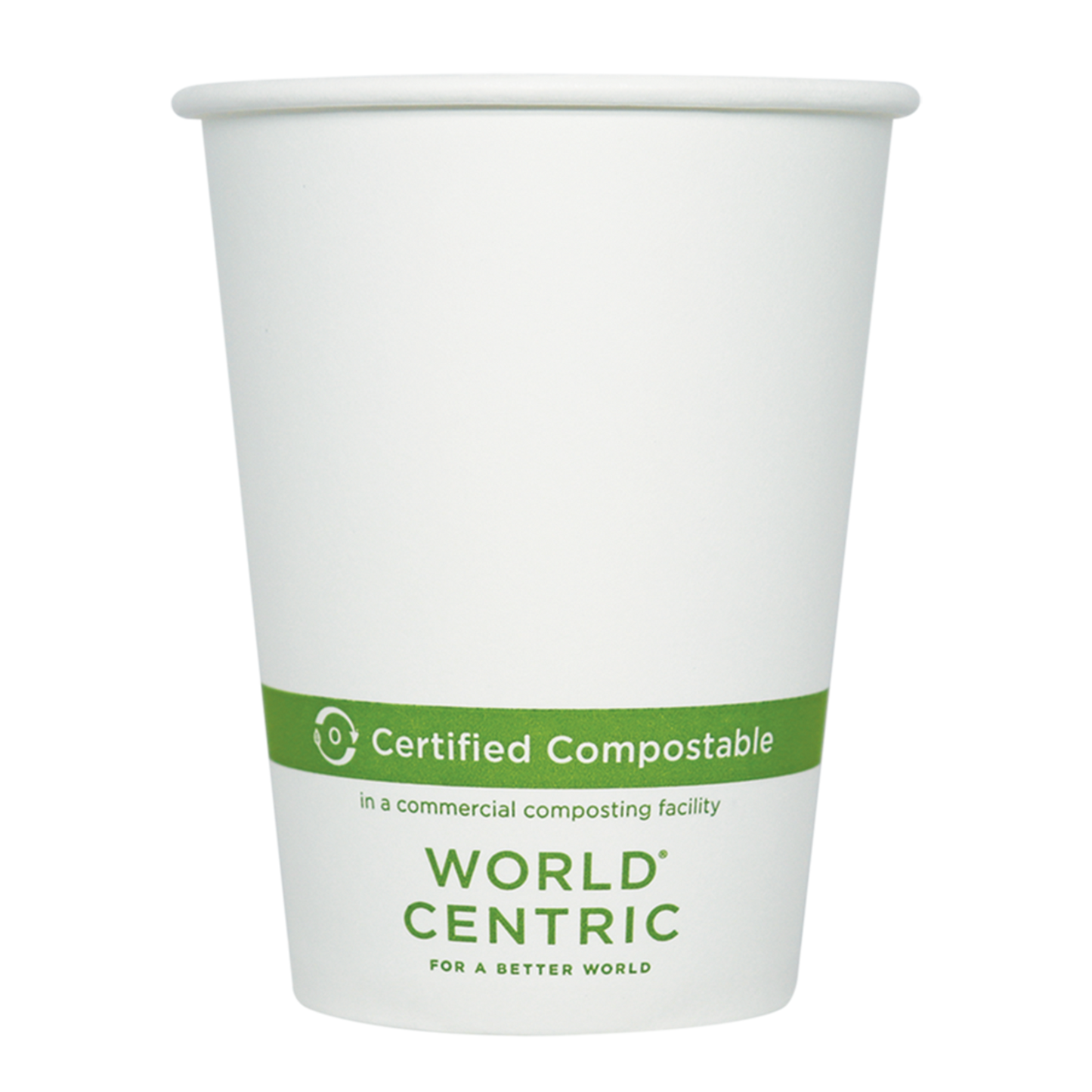 World Centric 12 oz FSC® Paper Hot Cup, White | 89-Series | 1000/cs