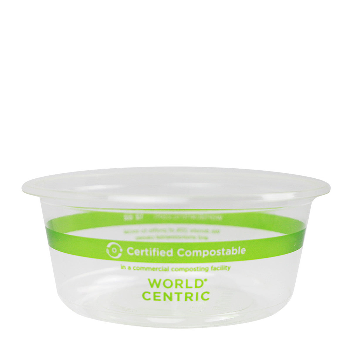 World Centric 12 oz Round Deli Container, Clear | 610-Series | 1000/cs