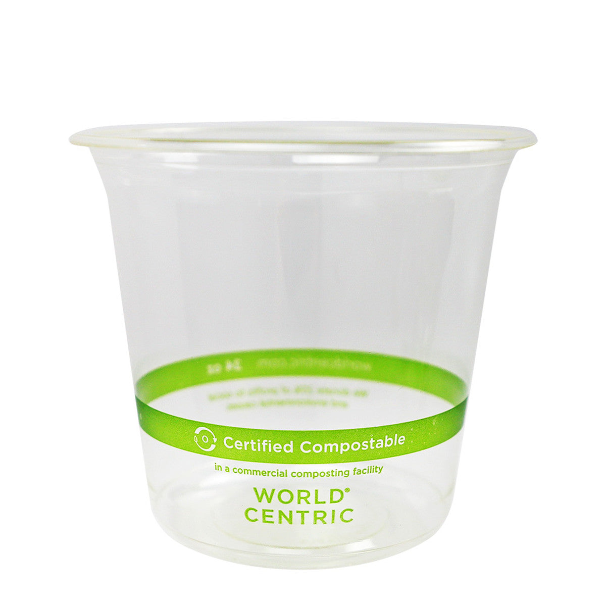 World Centric 24 oz Round Deli Container, Clear | 610-Series | 500/cs
