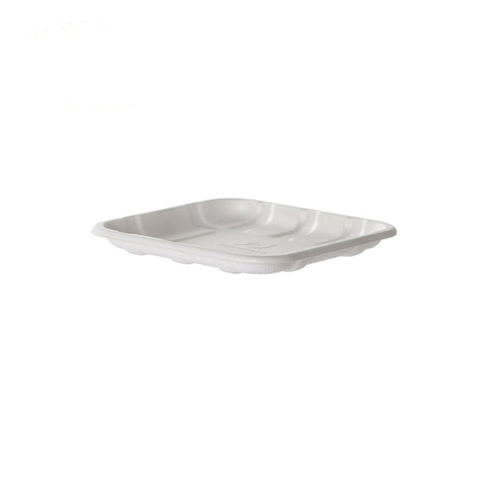 EcoProducts Vanguard™ Compostable Molded Fiber Meat & Produce Trays (1S | 5.52 x 5.52 x 0.56in) | 600/cs
