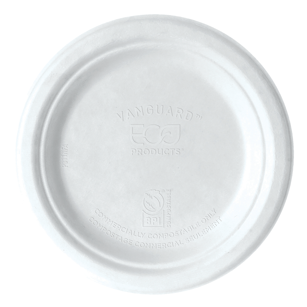 EcoProducts Vanguard™ Compostable Molded Fiber Plates (7in) | 1000/cs