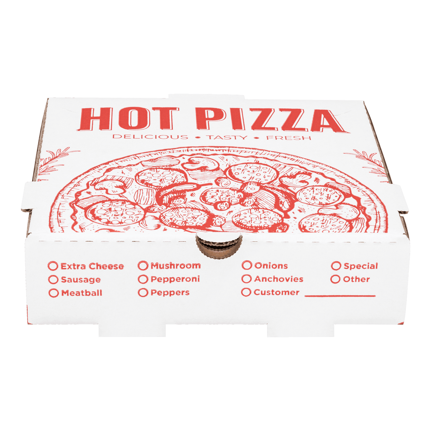 Karat Earth Pizza Box, 8x8x2 | Generic Print