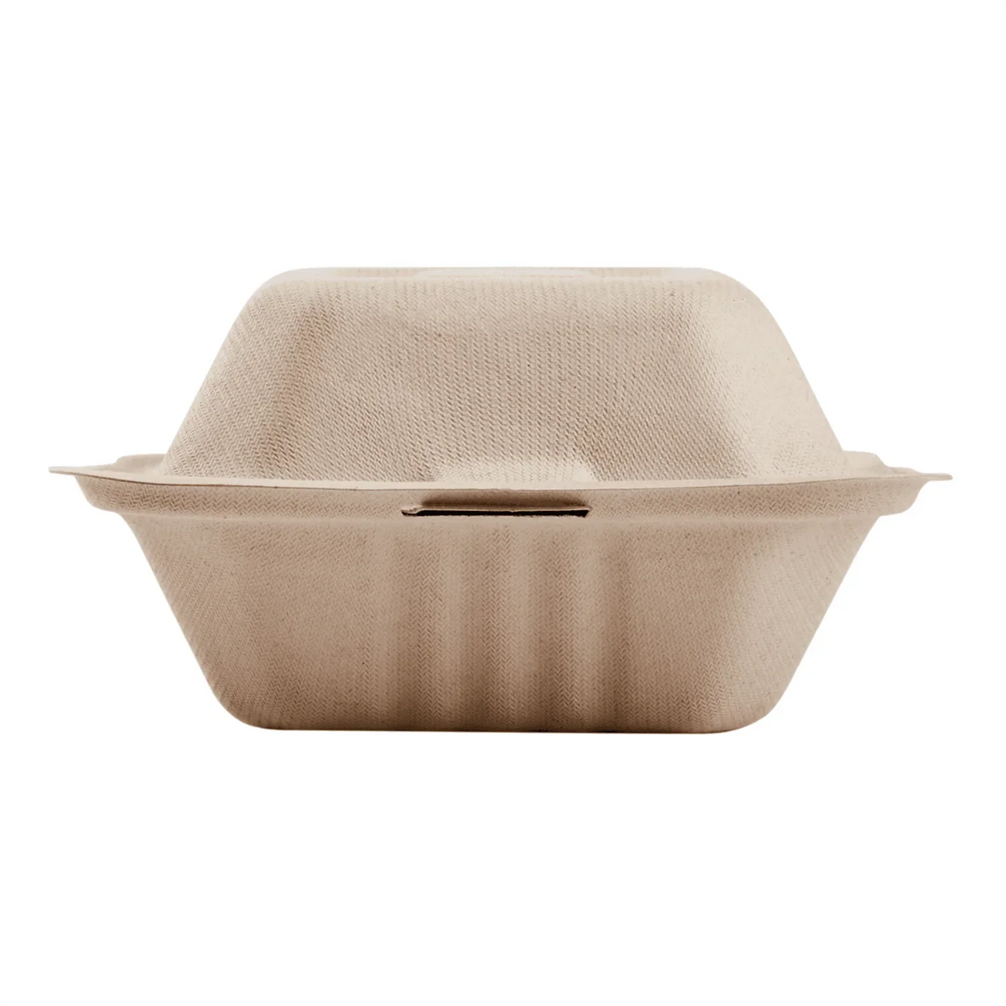 Karat Earth 6 x 6 Fiber Hinged Container | White | PFAS-Free