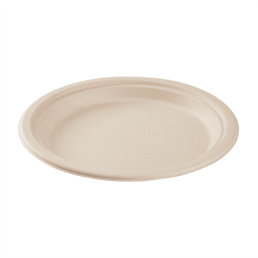 Karat Earth 9 Fiber Plate | Round |  White | PFAS-Free