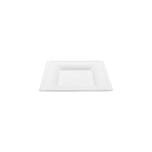 Karat Earth 6 x 6 Fiber Plate | Square | White |FPFAS-Free