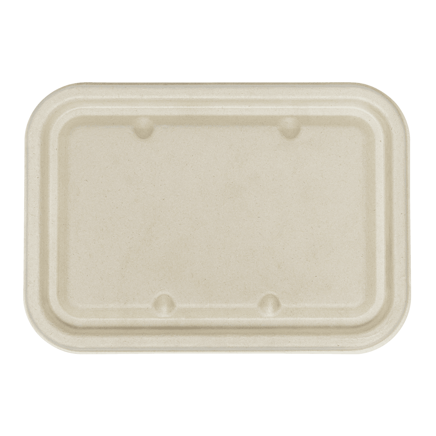 275-Series Lid | Karat Earth Fiber Flat Lid for 16-24oz Fiber Take Out Container | Rectangular | Natural