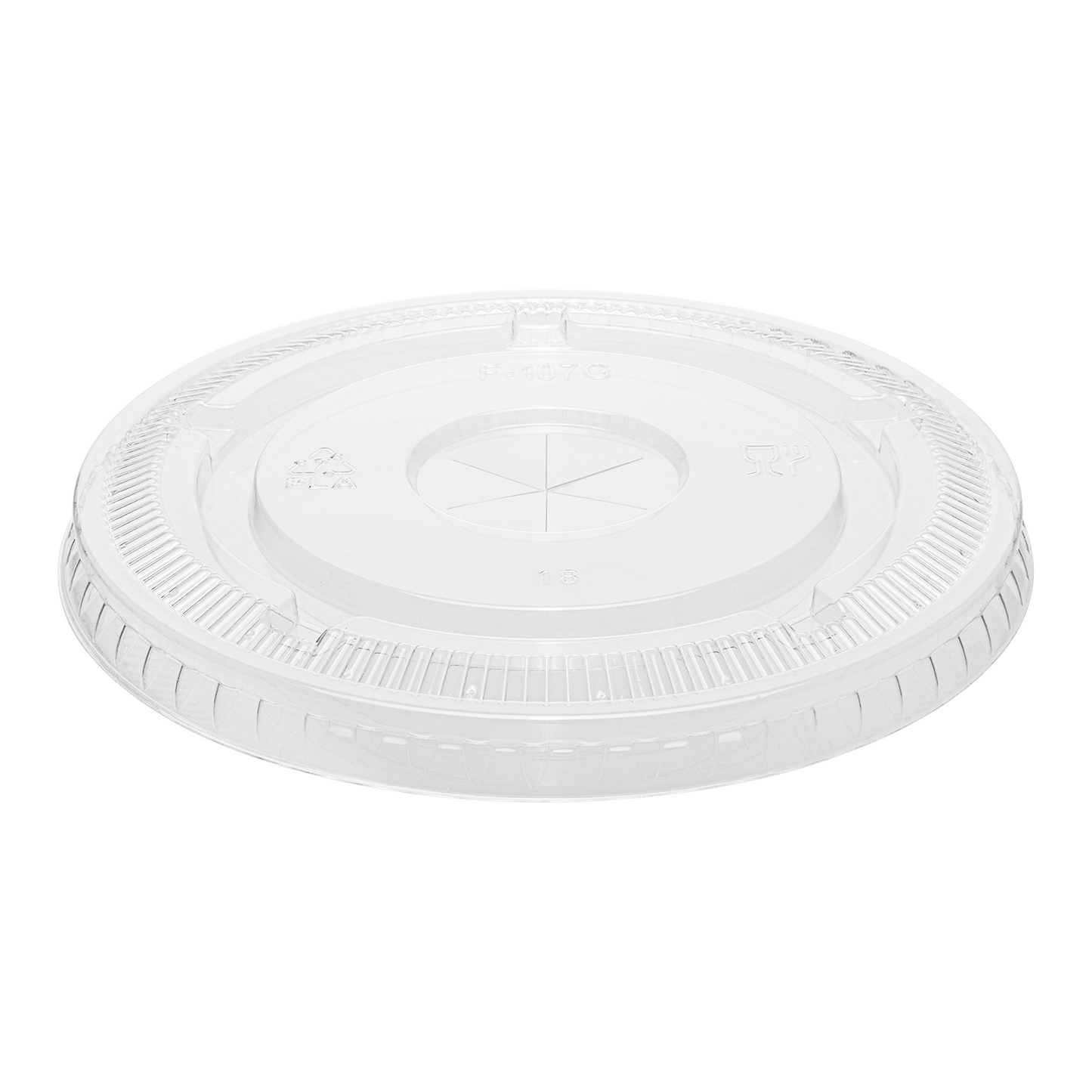 108-Series Lid | Karat Earth Flat Lid for 32oz PLA Cup
