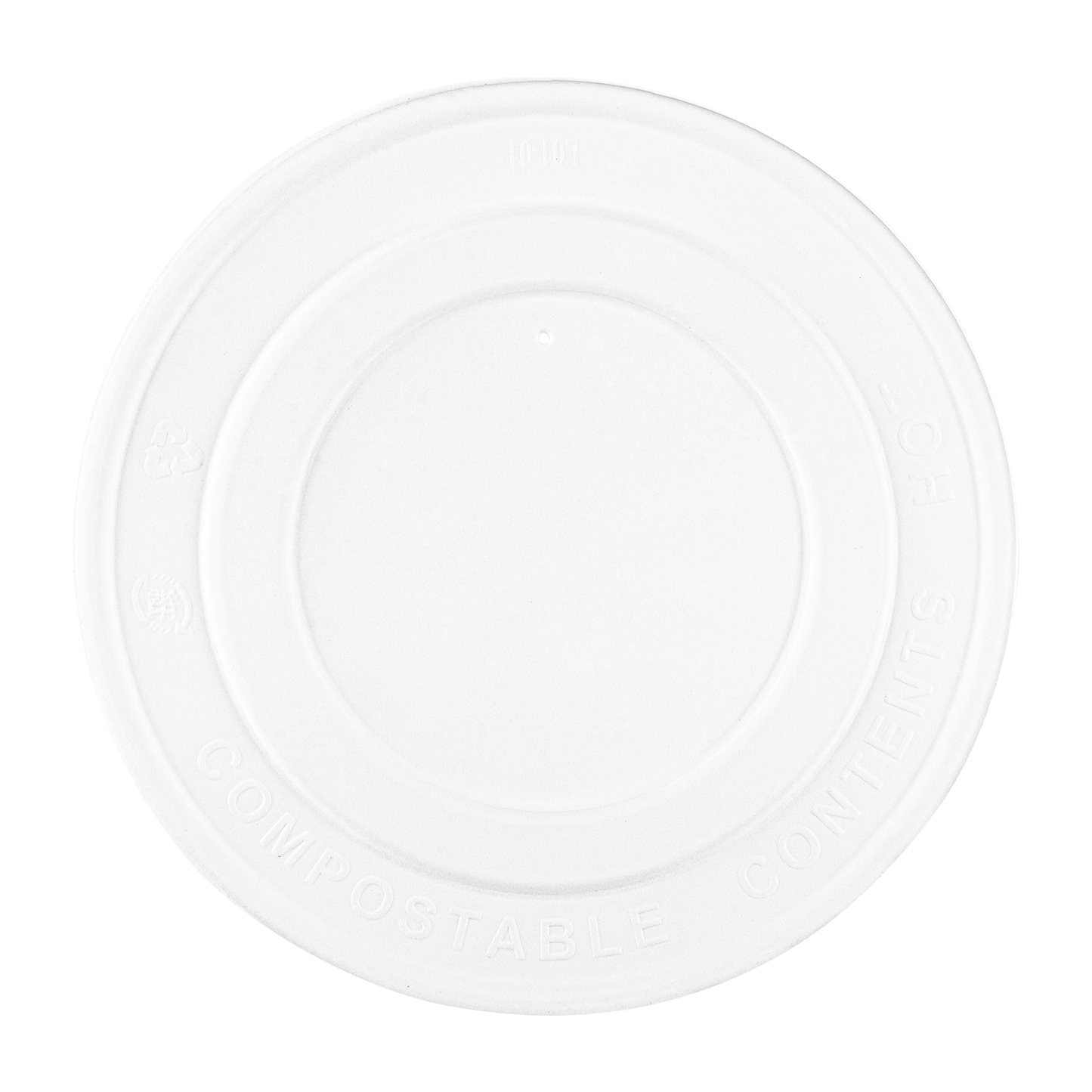 142-Series Lid | Karat Earth Compostable Paper Flat lid for 24-32oz Paper Food Container