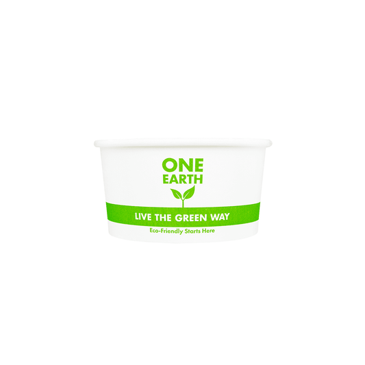 Karat Earth 6oz Compostable Paper Food Container | White | 190-Series