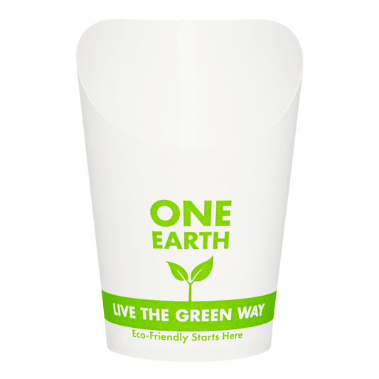 Karat Earth 5.5oz Compostable Paper Scoop Cup | White
