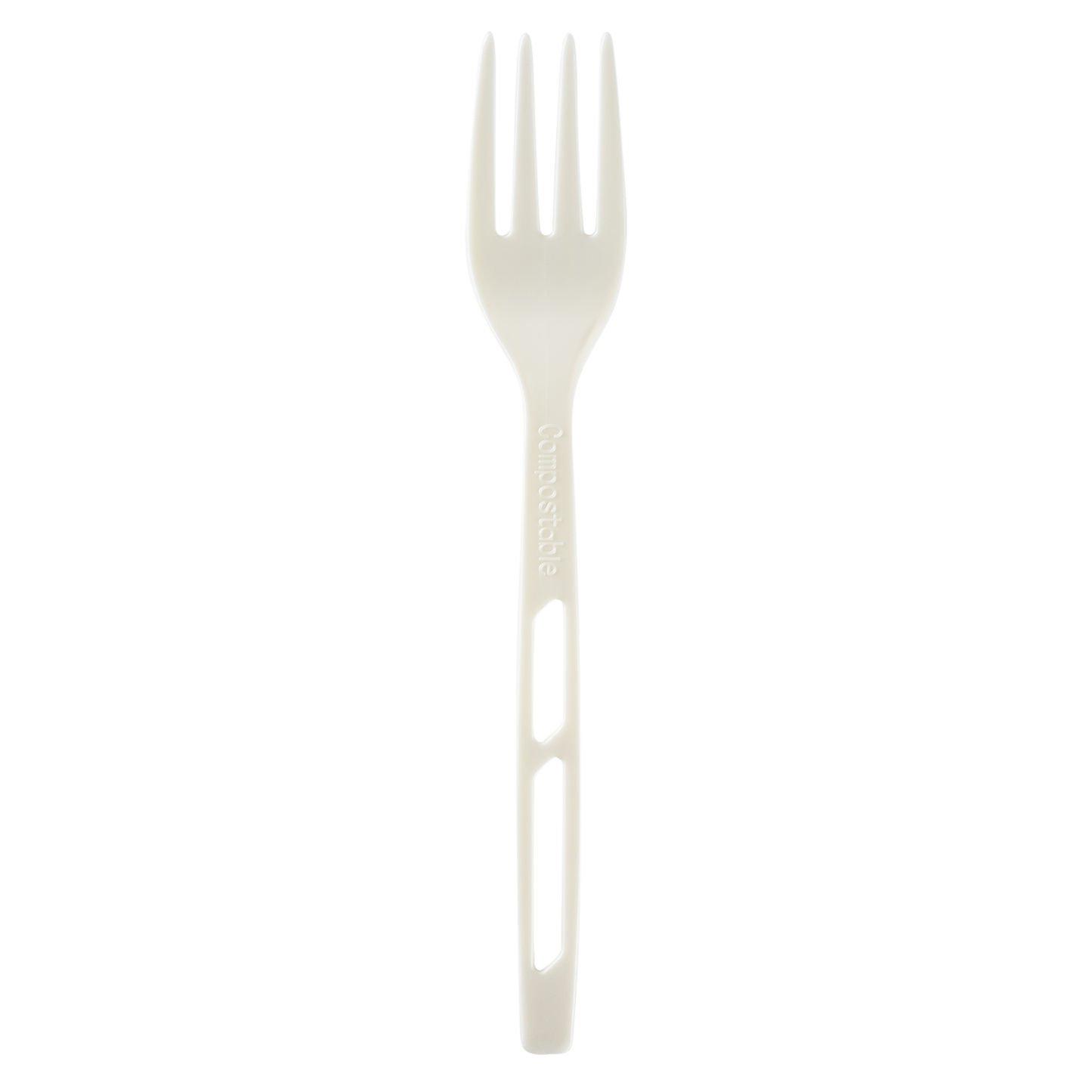 Karat Earth WRAPPED CPLA Compostable Fork | Heavy Weight | White