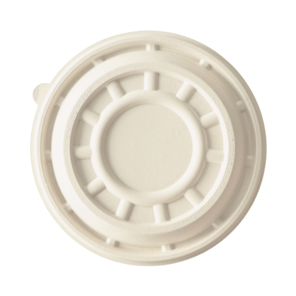 World Centric ZA8-Series Lid - Fiber - 8” PizzaRound | 200/cs