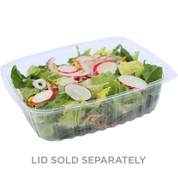 World Centric 48 oz Rectangular Deli, Clear | 603-Series | 400/cs