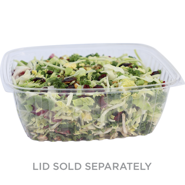 World Centric 64 oz Rectangular Deli, Clear | 603-Series | 400/cs