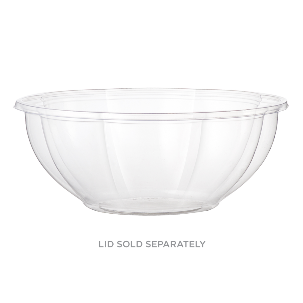 World Centric 48 oz Salad Bowl, Clear | 455-Series | 300/cs