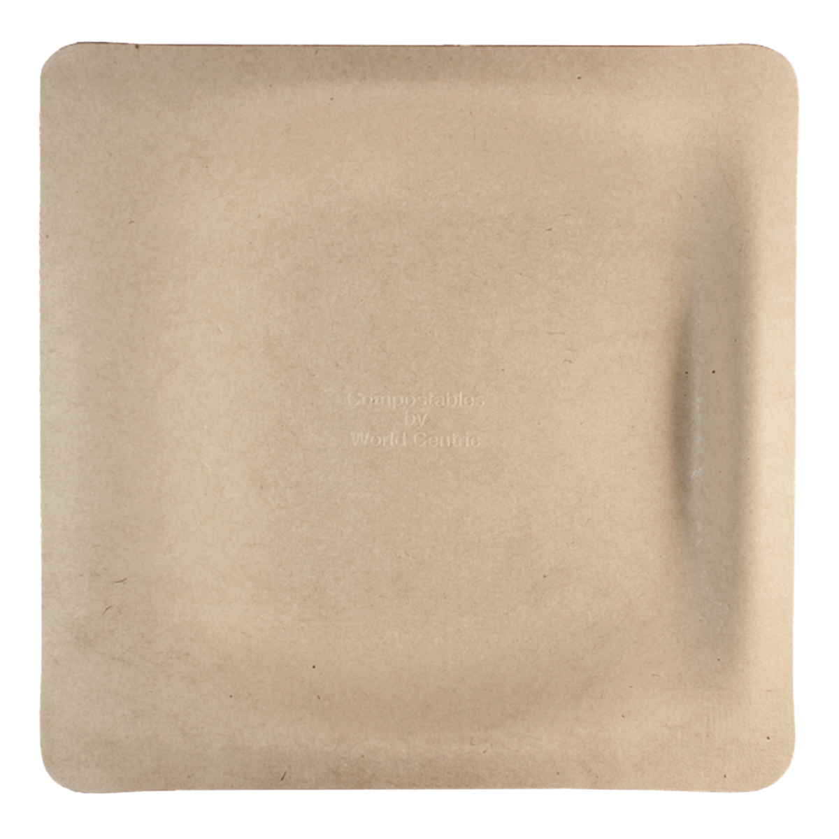 World Centric 10" Fiber Square Plate | 500/cs