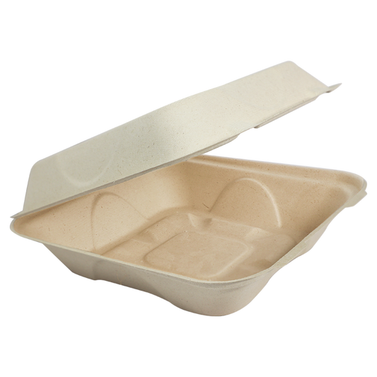 8in x 8in Compostable Clamshells