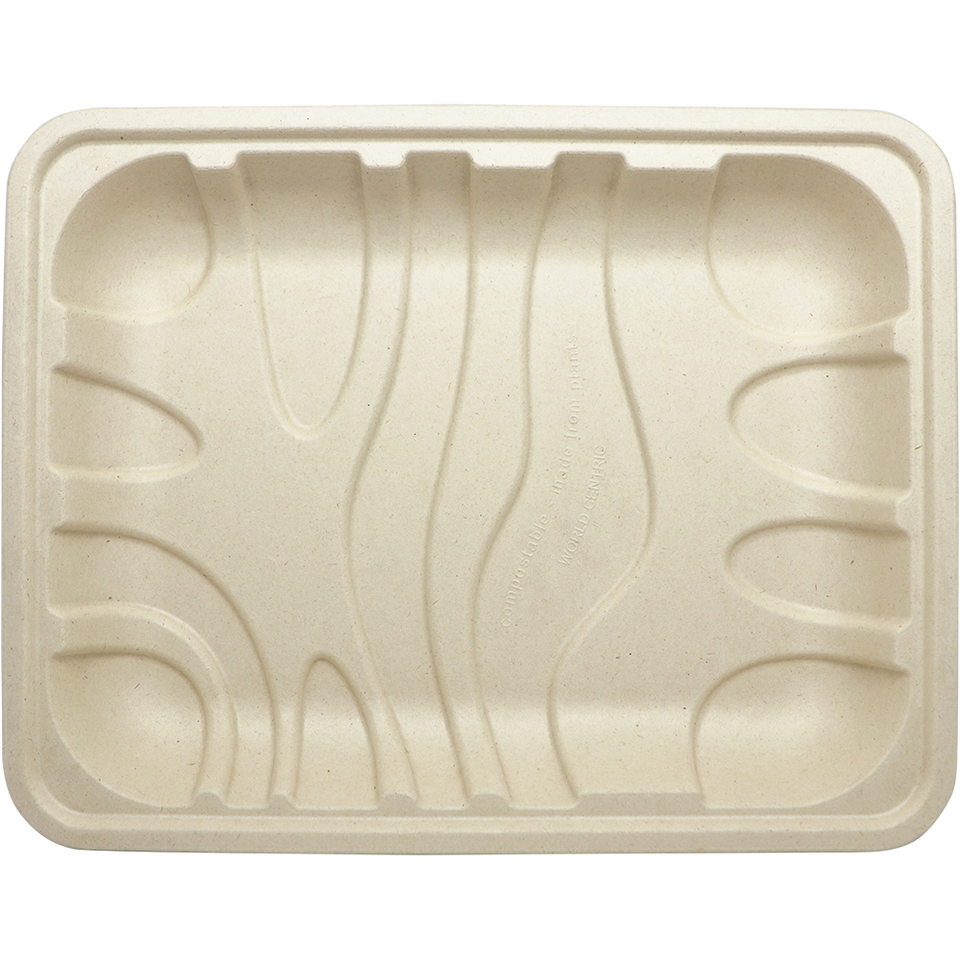 World Centric 10.5x8.2x1.25” 8P Fiber Tray | 480/cs