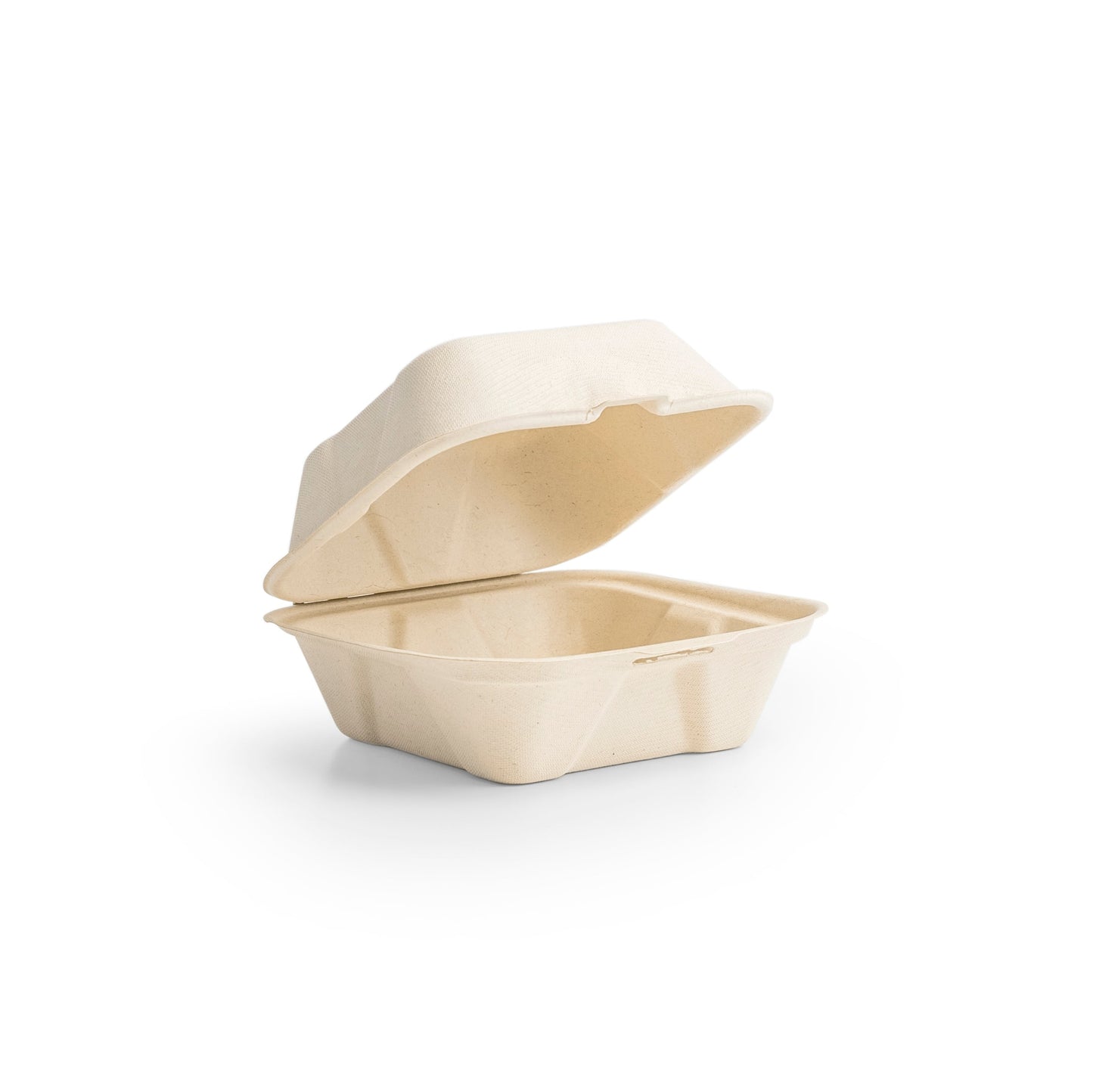 Vegware Nourish 6" Clamshell, Natural Molded Fiber | 400/cs