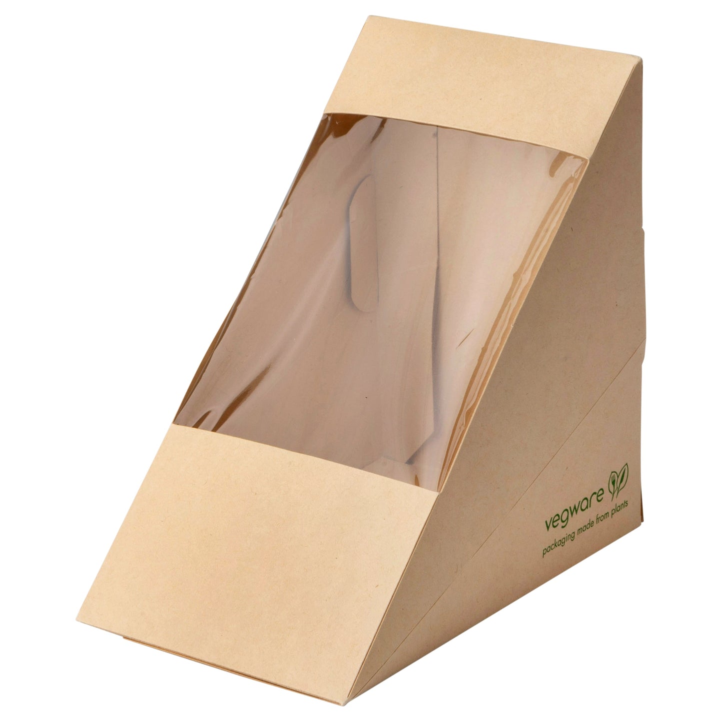 Vegware Compostable Large Windowed Sandwich Wedge, FSC Mix Credit SA-COC-013255 | 500/cs