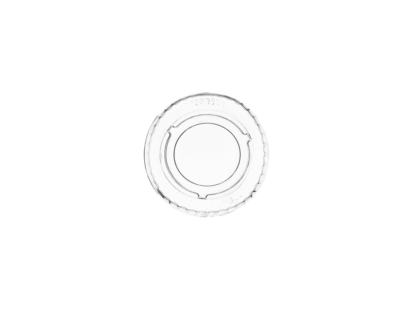 Vegware PLA portion pot lid (fits 0.5/1oz pots) | 10-Series | 5000/cs