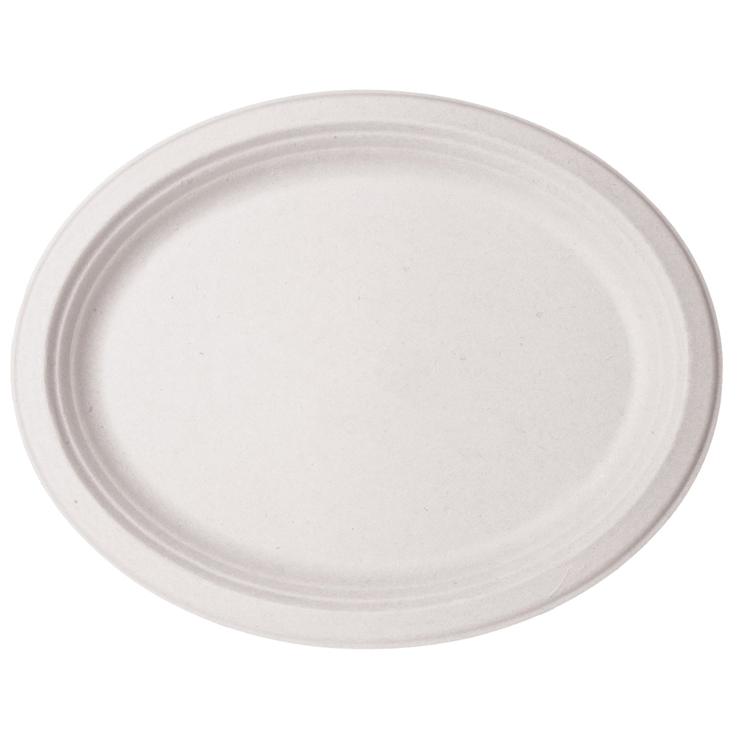 Vegware 7 x 10in white molded fiber oval platter | 500/cs
