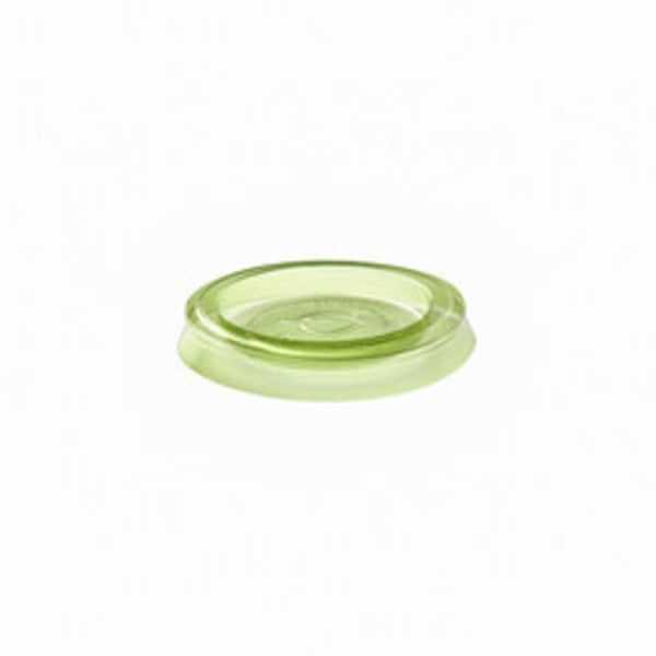 Vegware Veridian™ Renewable & Compostable Portion Cup Lids - 1 oz. Green | 10-Series | 5000/cs
