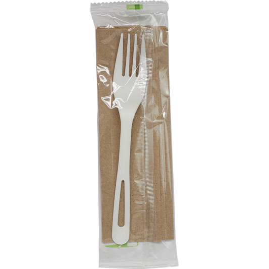 World Centric 6” TPLA Set: (Fork, Napkin) | 500/cs