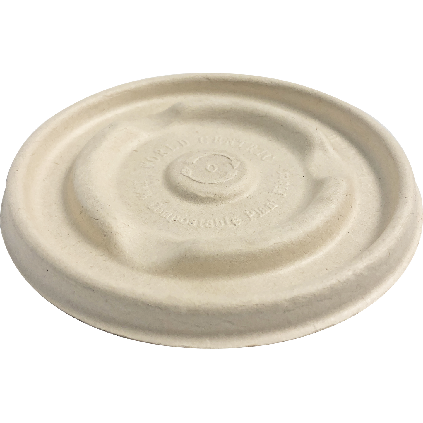 World Centric 408-Series Lid - Fiber - 8 oz Fiber Barrel Bowl | 500/cs