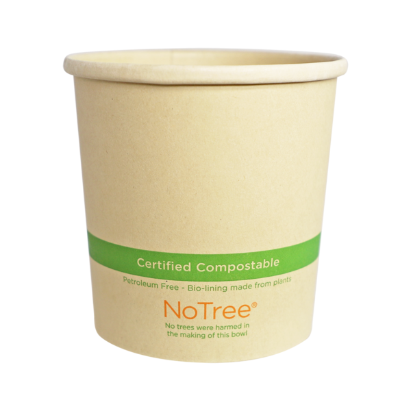 World Centric 16 oz NoTree Tall Paper Bowl   | 165-Series | 500/cs