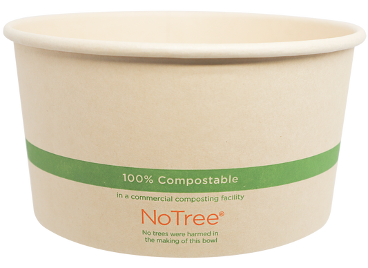 World Centric 32 oz NoTree Wide Paper Bowl   | 175-Series | 300/cs