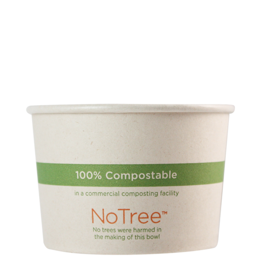 World Centric 8 oz NoTree Paper Bowl   | 145-Series | 1000/cs