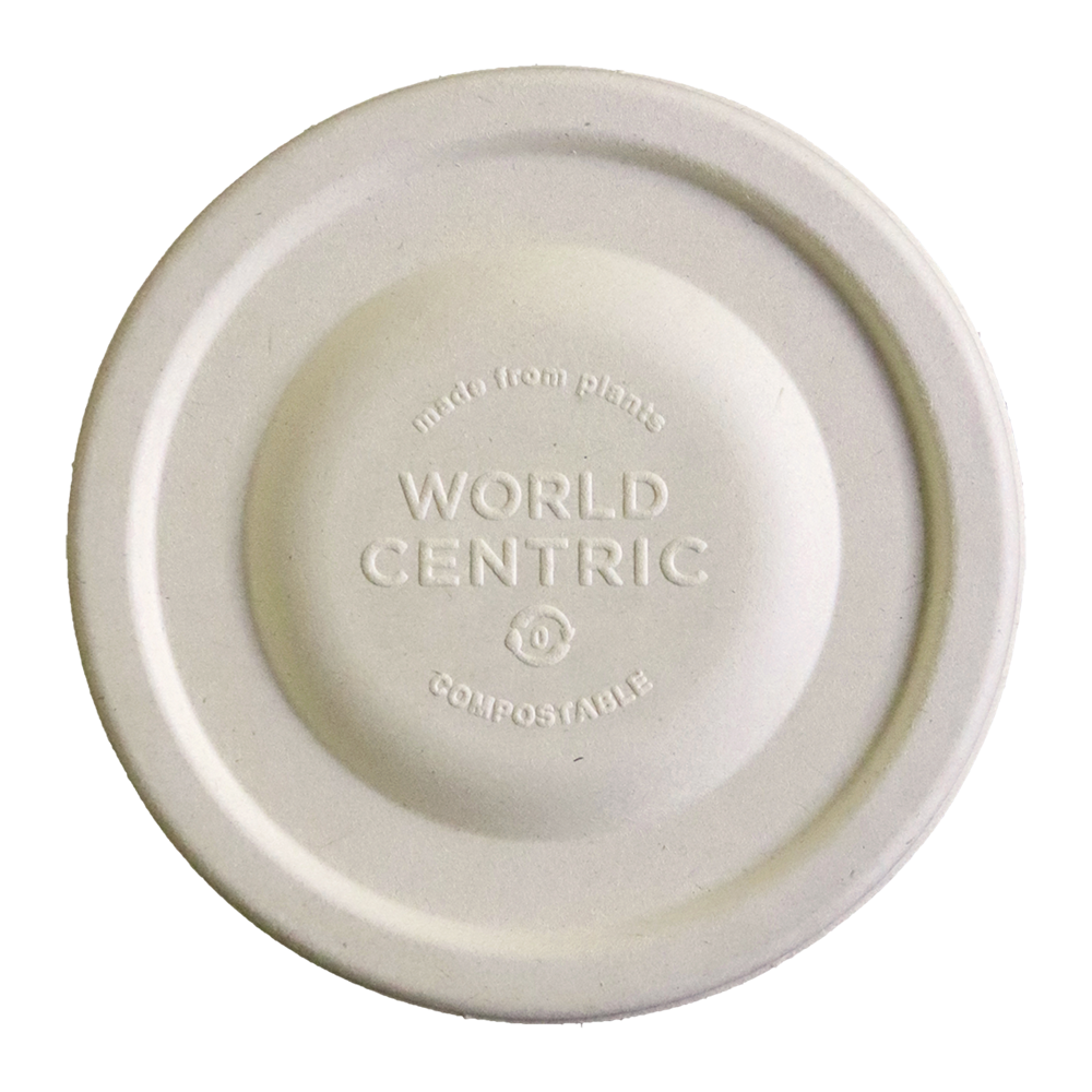 World Centric 155-Series Lid - Fiber - 12-32 oz Paper Bowls | 1000/cs
