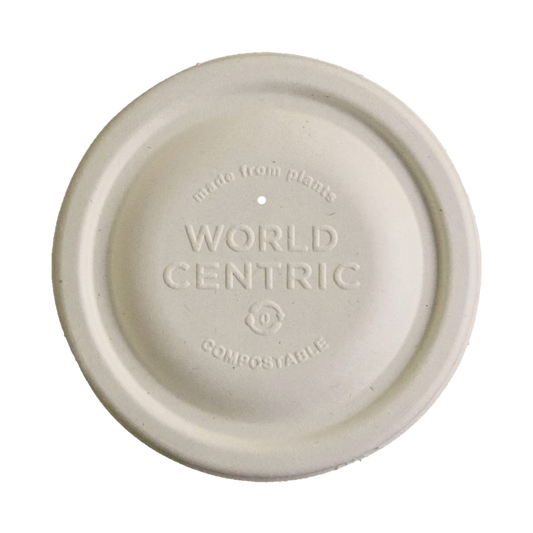 World Centric 406 Series-Lid - Fiber - 6 oz Fiber Bowls | 1000/cs