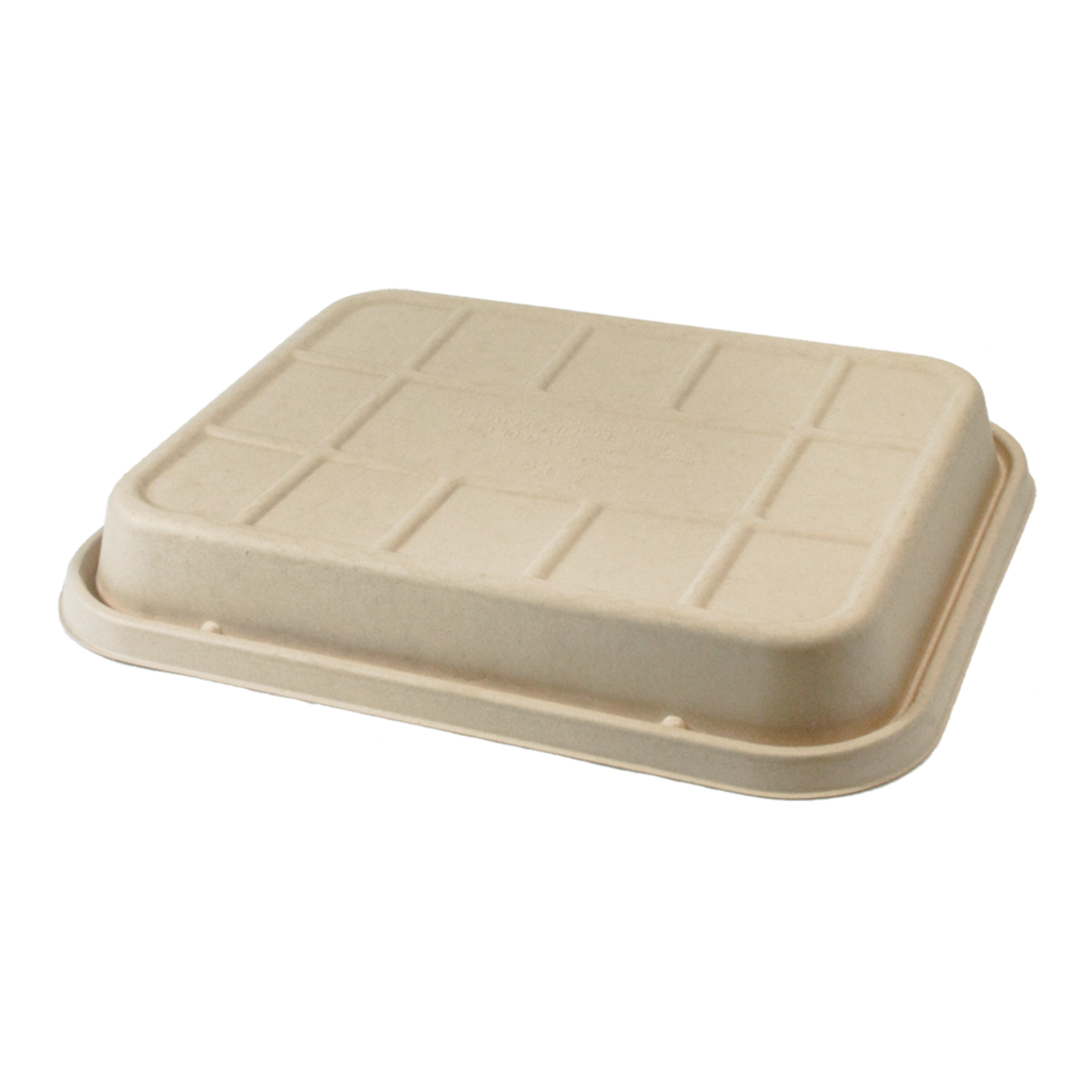 World Centric 901-Series Lid - Fiber - Half Size (104 to 120 oz) Catering Pans, Raised | 200/cs