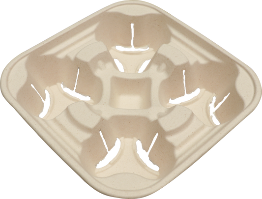 World Centric 4-Cup Drink Carrier for 8-24 oz | 600/cs