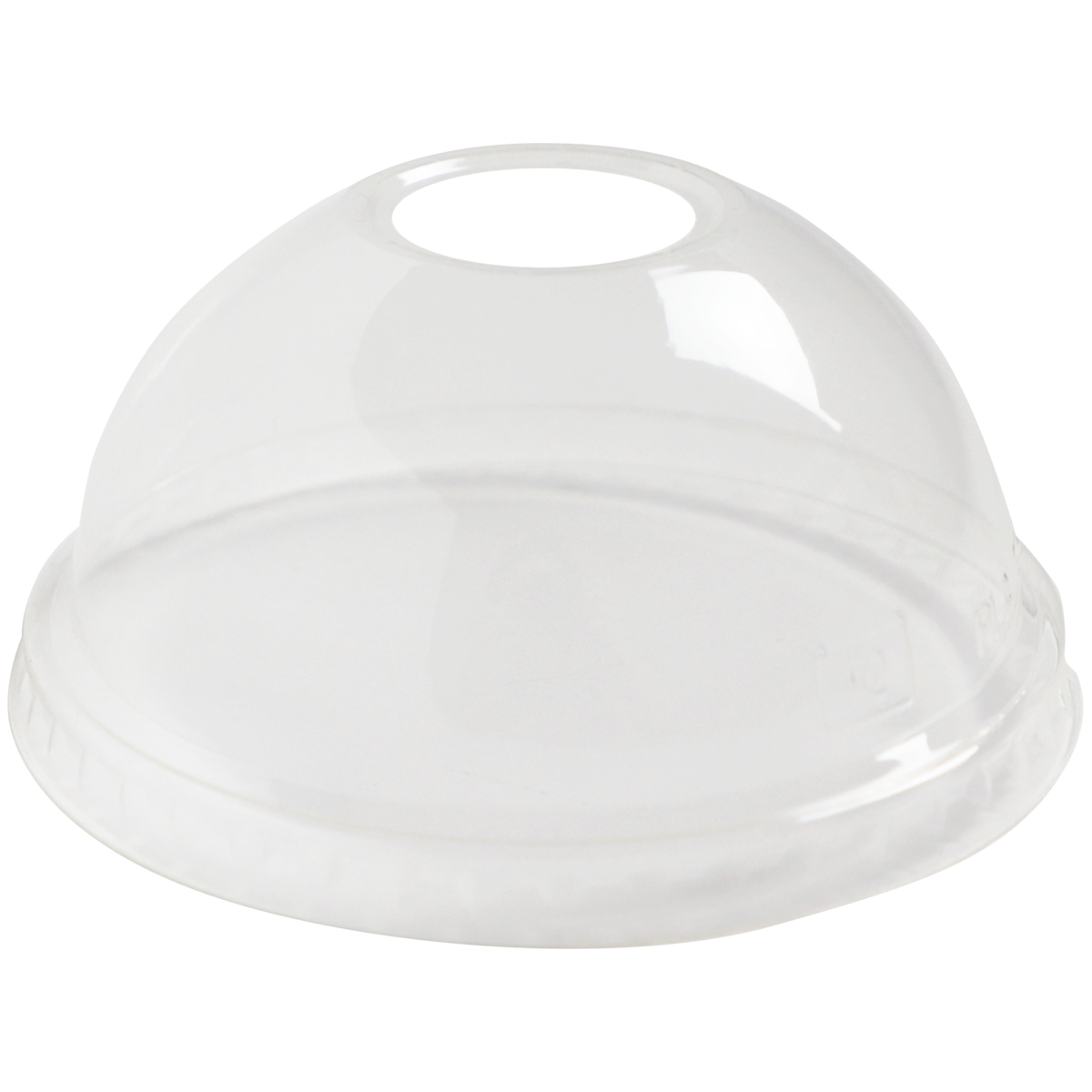 World Centric 96-Series Lid - PLA - Fits 9Q to 24 oz, Dome, Straw Hole | 1000/cs