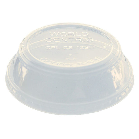 World Centric LID PLA - Fits 9Q-24 oz Cold Cups, Portion Holder for CP-CS-2SF & CP-CS-4S | 1000/cs