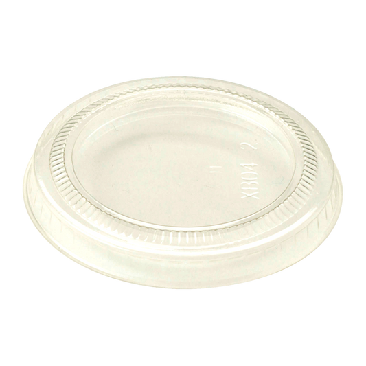 World Centric 26-Series Lid - PLA - Fits 2 to 3 oz Cold Cups, Flat | 2000/cs