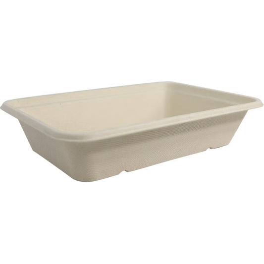 World Centric 9x6 Linear Takeout Container, Shallow  | 396-Series | 300/cs
