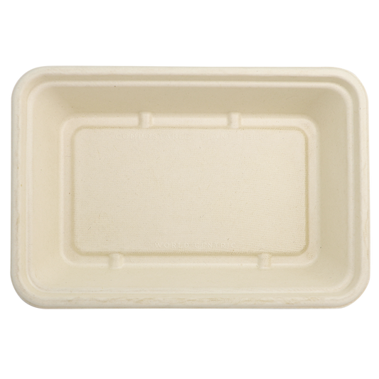 World Centric 9x6 Linear Takeout Container  | 396-Series | 300/cs