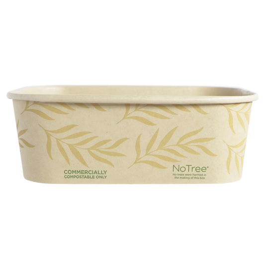 World Centric 6.8x4.7x2.3” (24 oz) NoTree Rectangular Container   | 270-Series | 300/cs