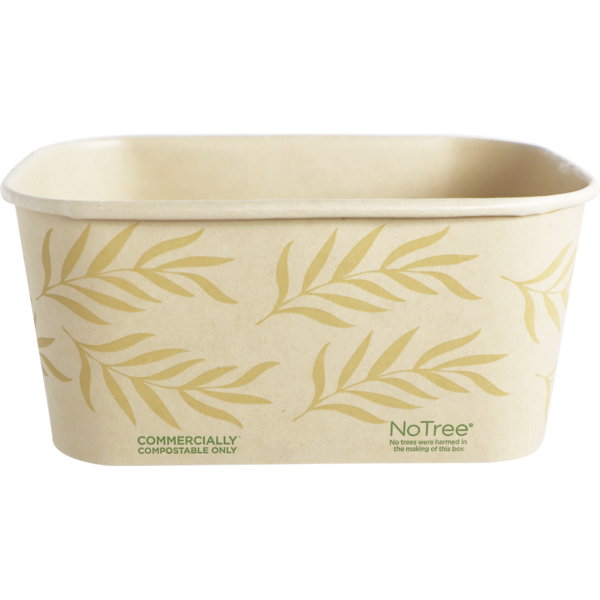 World Centric 6.8x4.7x3” (32 oz) NoTree Rectangular Container   | 270-Series | 300/cs