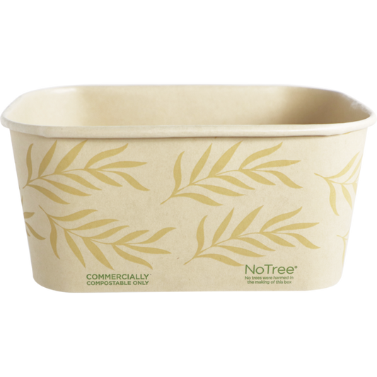 World Centric 6.8x4.7x3” (32 oz) NoTree Rectangular Container   | 270-Series | 300/cs