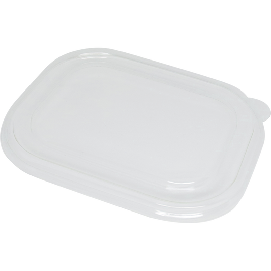 210-Series Lid – 20-48 oz Fiber Boxes, Clear, Flat | 400/cs